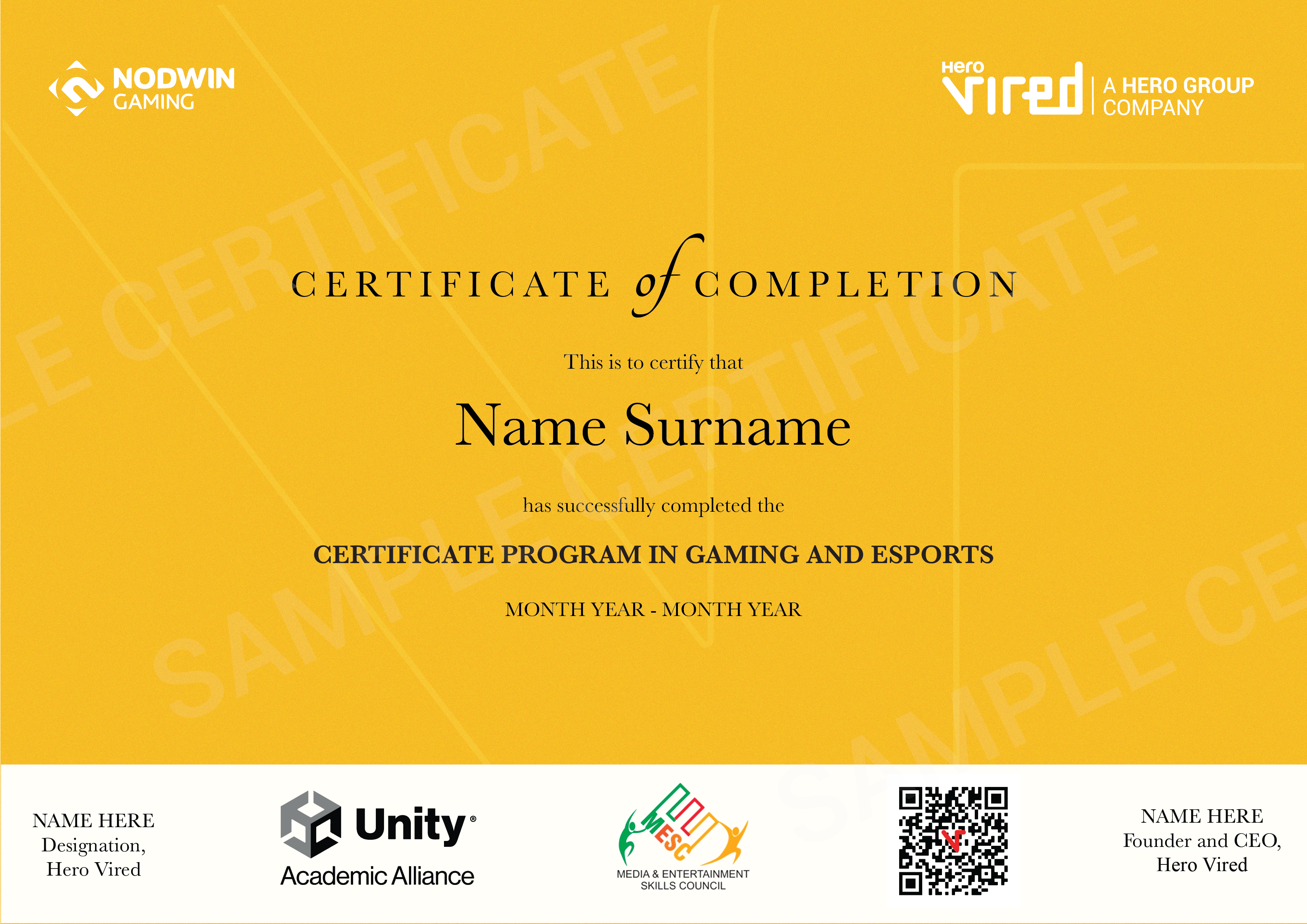 Hero Vired Certificate