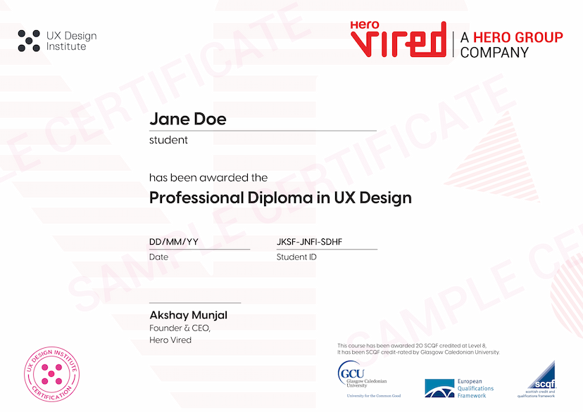 Best UX Design Course Online with Certification Hero Vired