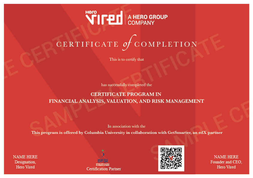 Hero Vired Certificate