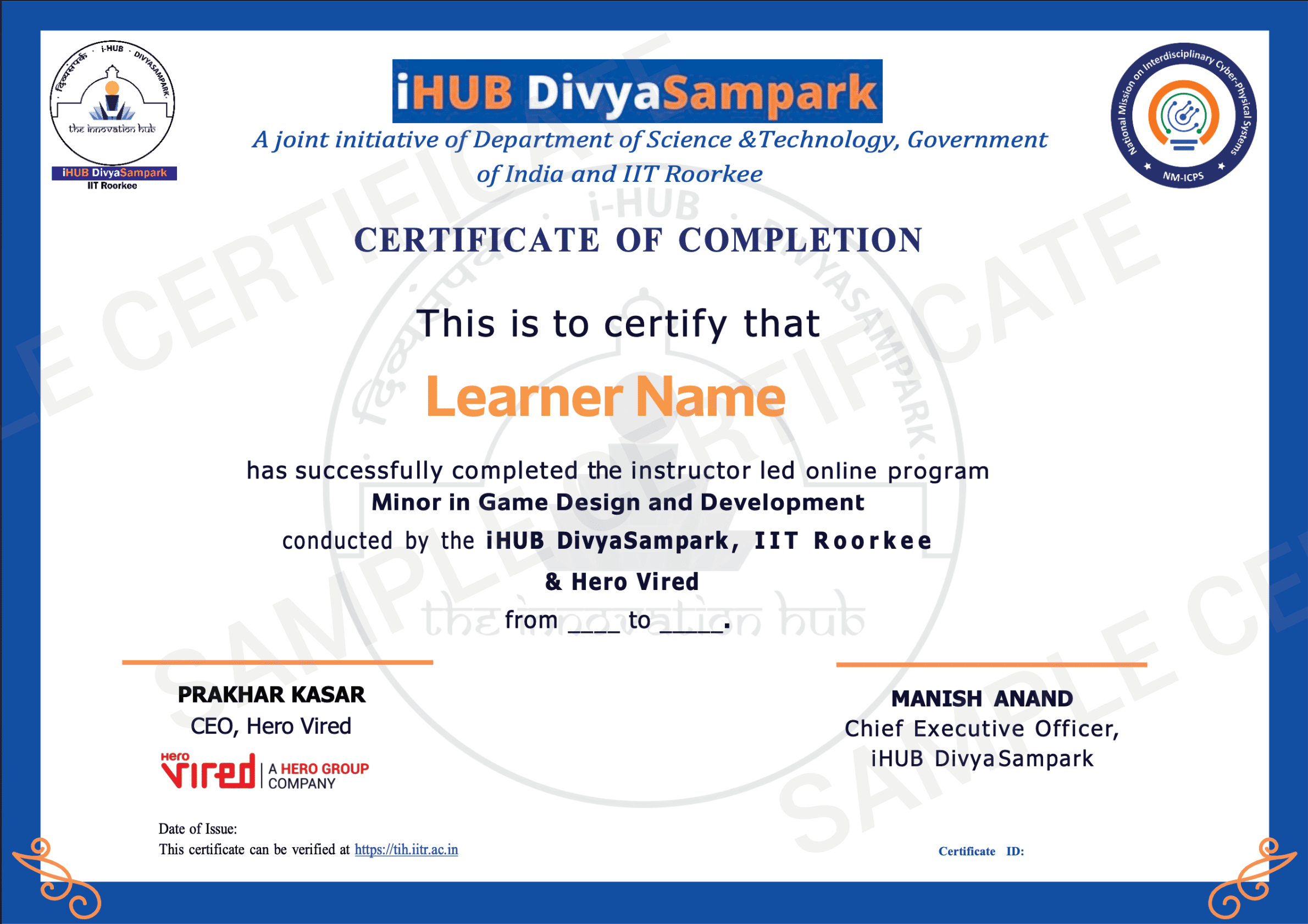 Hero Vired Certificate