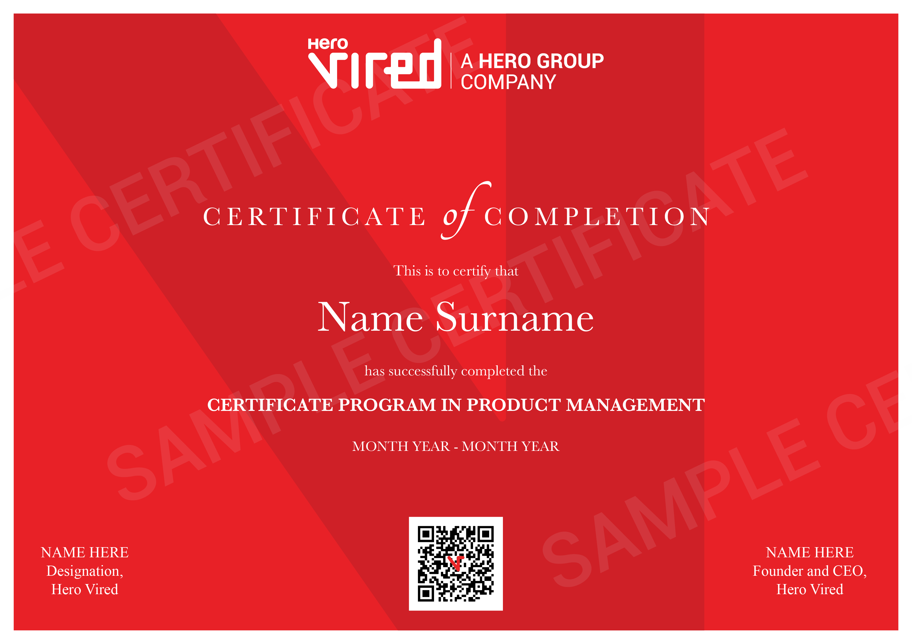 Hero Vired Certificate